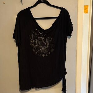 Torrid Black Moon Phase Graphic Tee